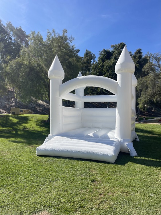 White Bounce House Castle