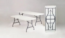 6’ White Rectangle Tables